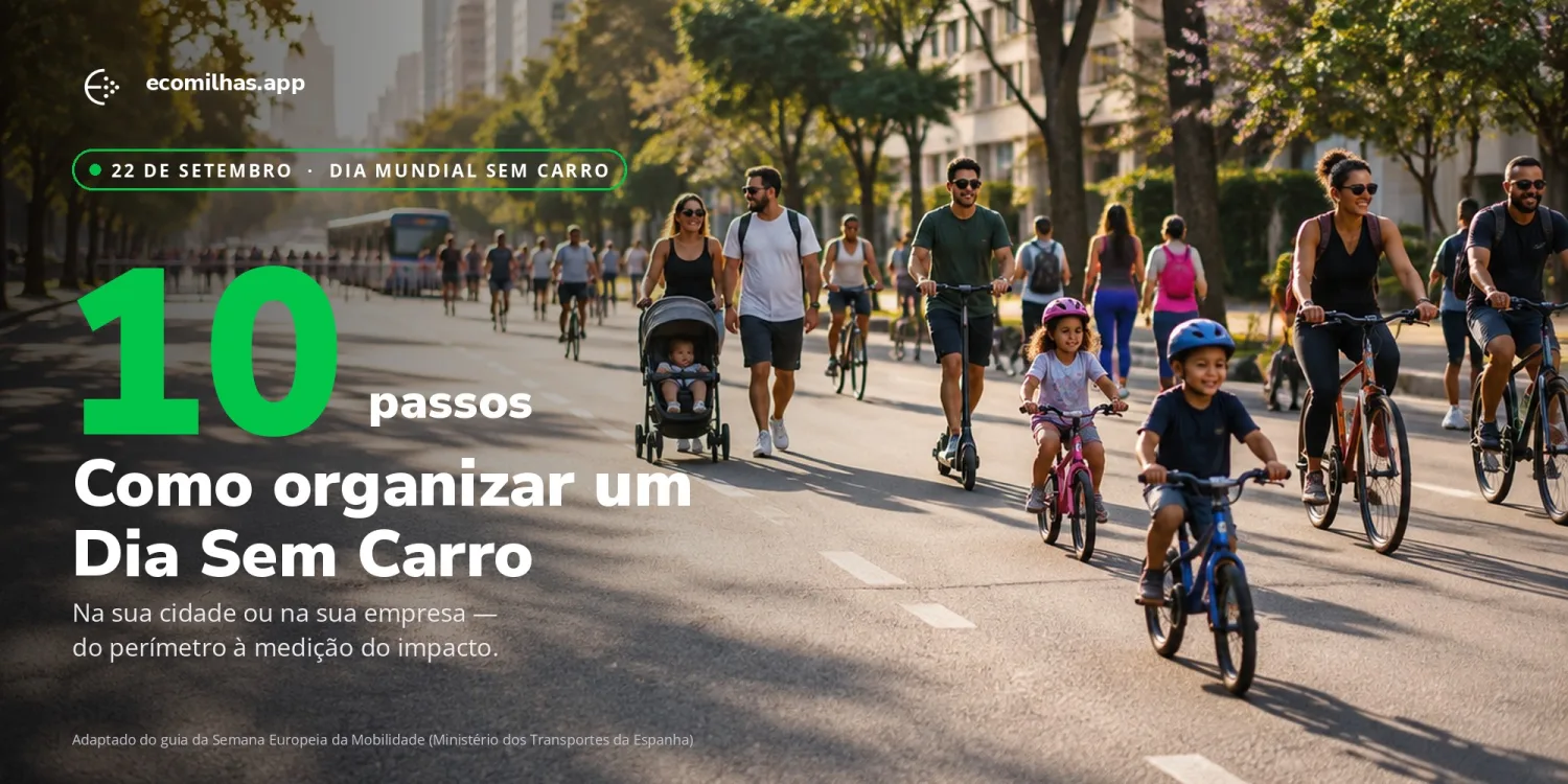 Como organizar um Dia Sem Carro em 10 passos — na sua cidade ou na sua empresa